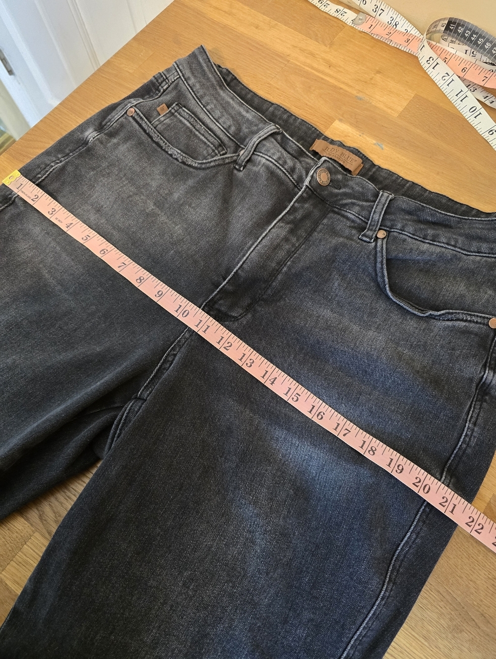 Judy Blue High Waist Tummy Control Black Bootcut Denim Jeans 88787 18W - Picture 12 of 15